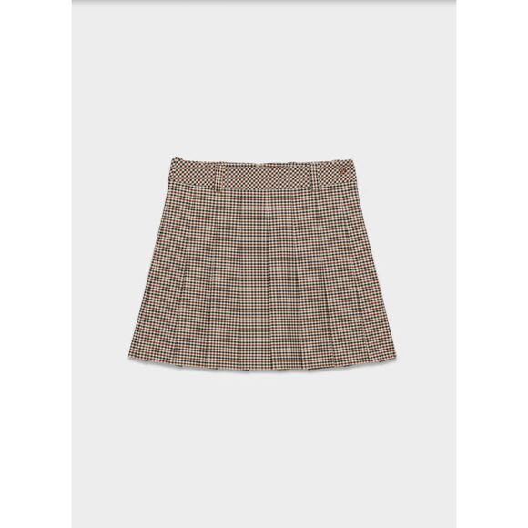 Aritzia Sunday Best Olive Micro Skirt in LILIANA BEIGE/BLACK NWT - Picture 7 of 13